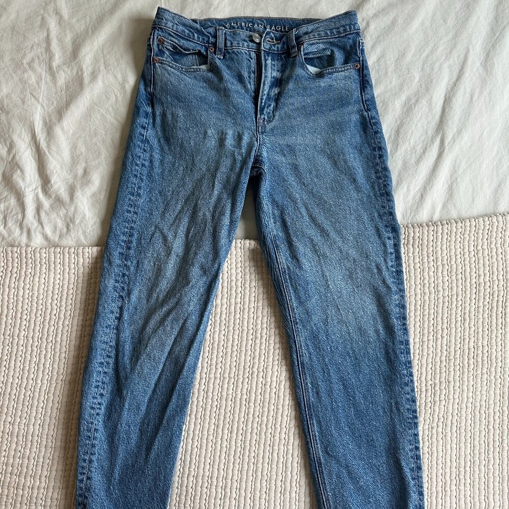 American Eagle Super High Rise Ankle Straight, Size 4 Short